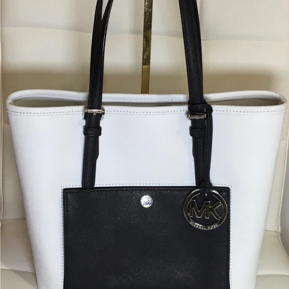 Michael Kors Two-Tone Black and White Tote